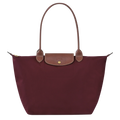 Zeitlose Shopper-Tasche Große, Burgunderrot