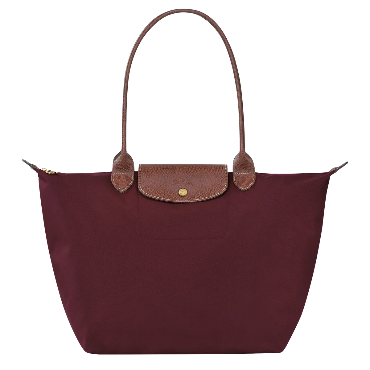 Zeitlose Shopper-Tasche Große, Burgunderrot