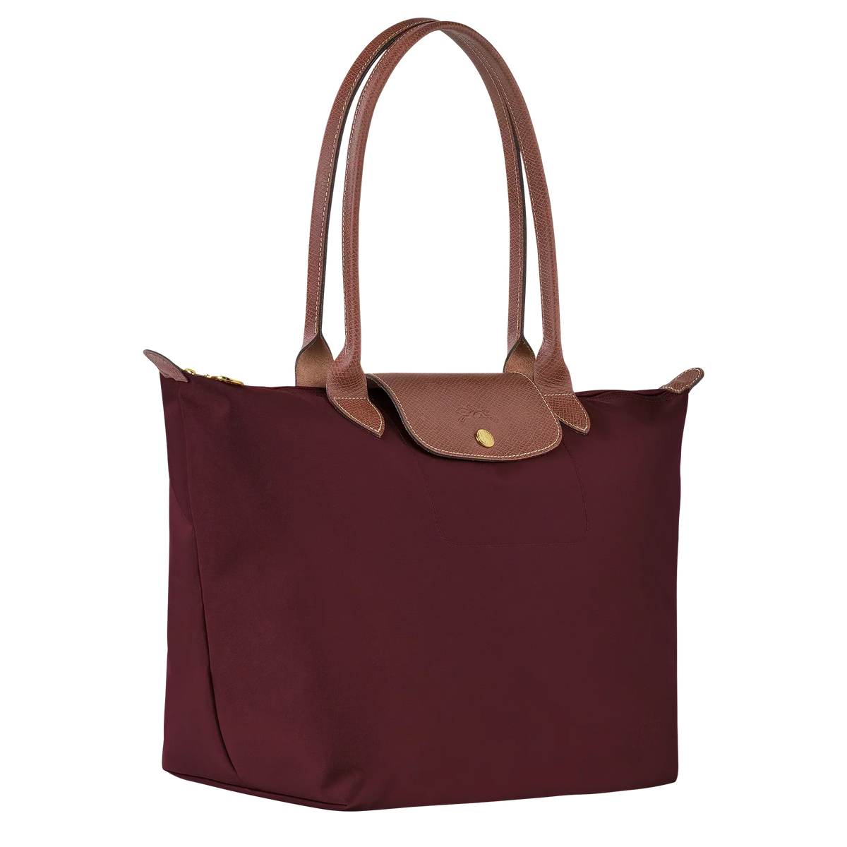 Zeitlose Shopper-Tasche Große, Burgunderrot