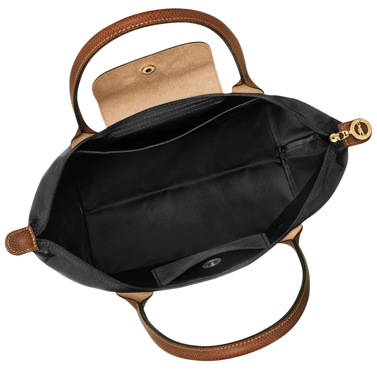 Zeitlose Shopper-Tasche Medium, Schwarz