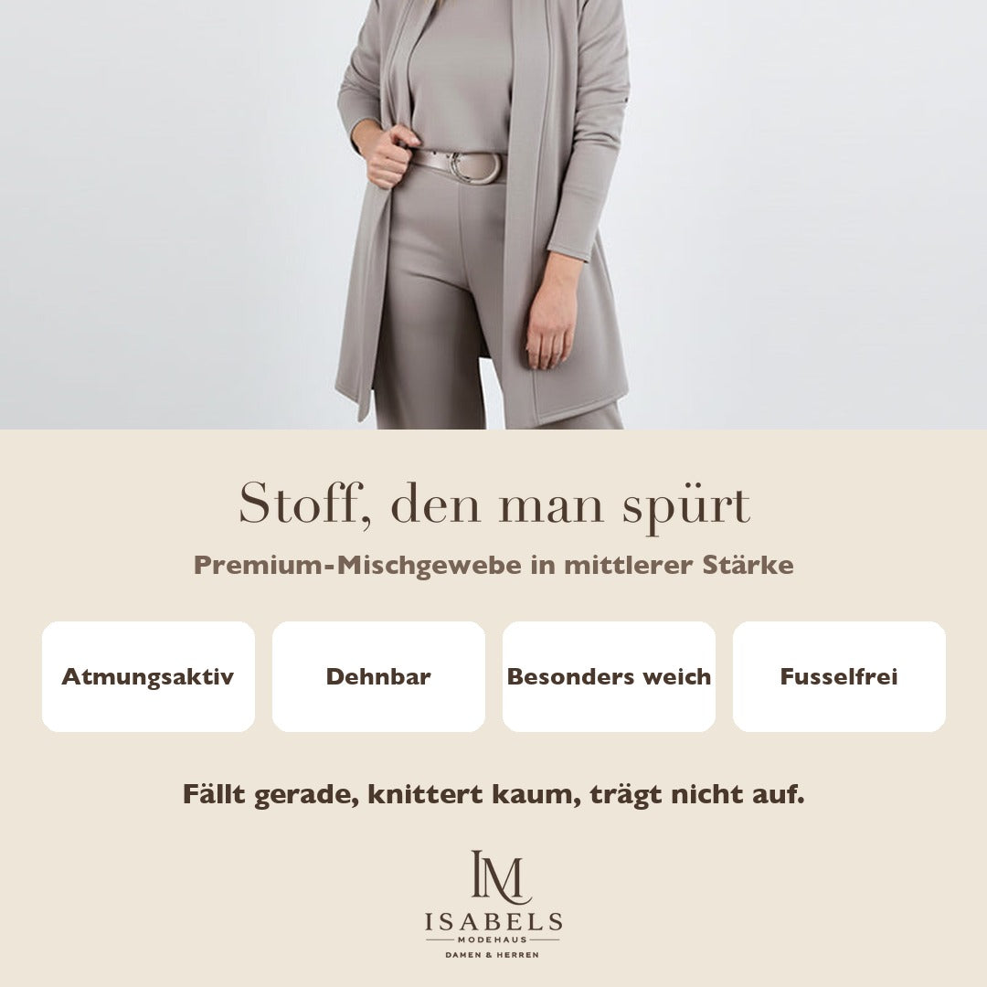 Premium-Mischgewebe: atmungsaktiv, dehnbar und weich