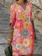 Nira | Lebhaftes Blumen-Midi-Kleid – Isabels Modehaus (Bild 3)