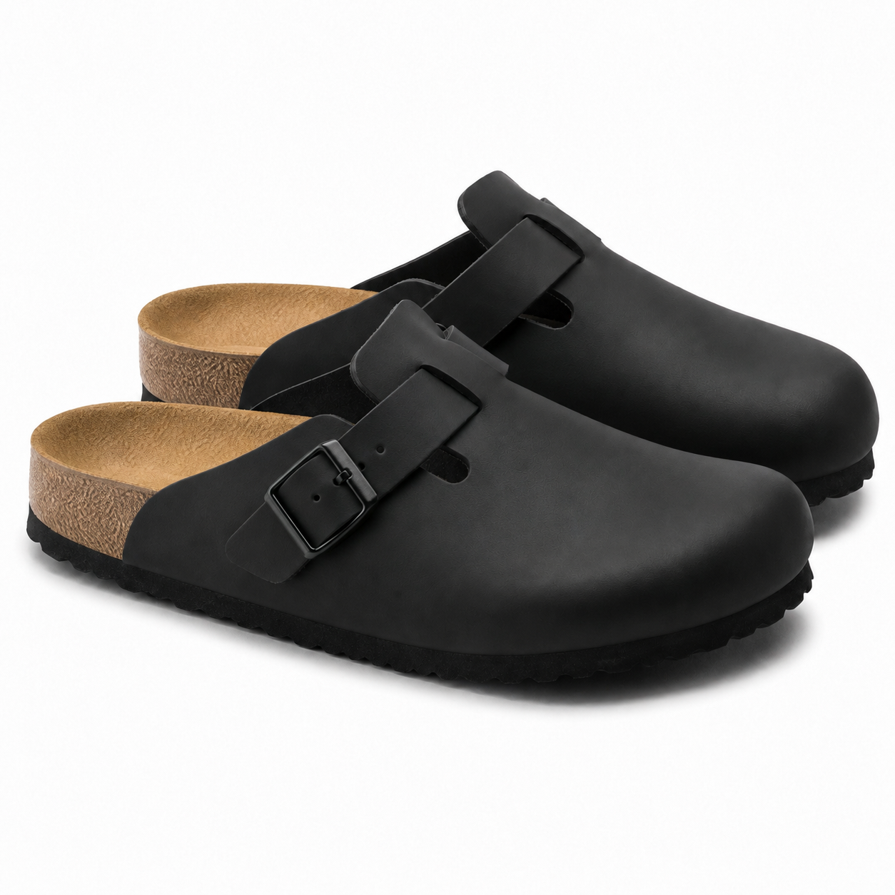 Leder-Pantoletten für Herren