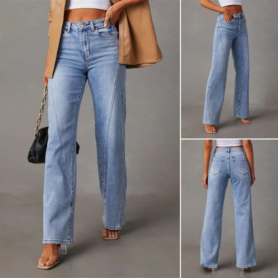 Weite Jeans mit hoher taille – Isabels Modehaus (Bild 6)