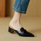 Marloe Spitz zulaufende Leder-Mules – Isabels Modehaus (Bild 8)
