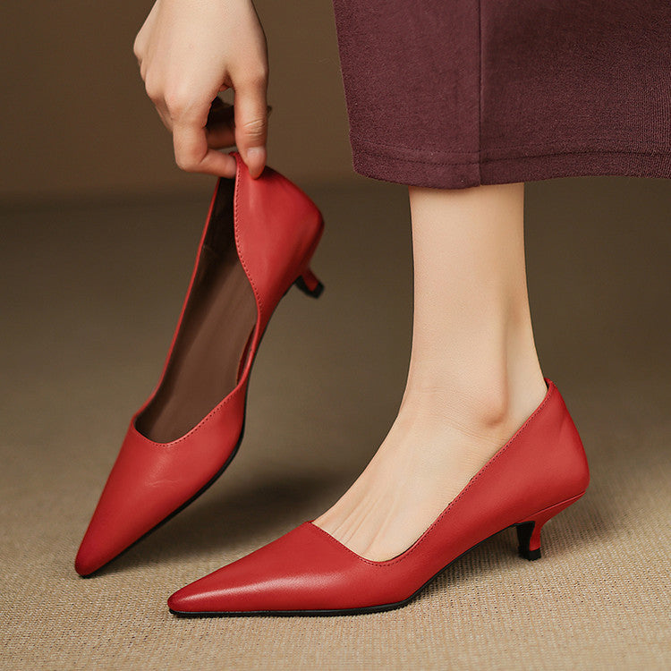 Orlisse Leder Kitten Heel Pumps – Isabels Modehaus (Bild 13)