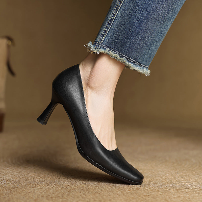 Elviera Quadratische Lederpumps – Isabels Modehaus (Bild 21)