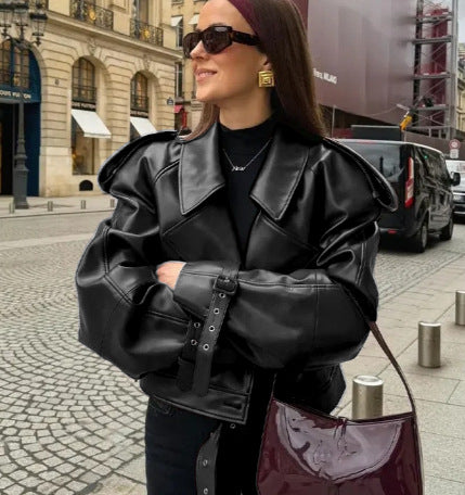 Lina | Stylische Lederjacke – Isabels Modehaus (Bild 6)