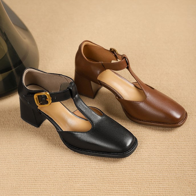 Marcele T-Riemen Leder Pumps – Isabels Modehaus (Bild 10)