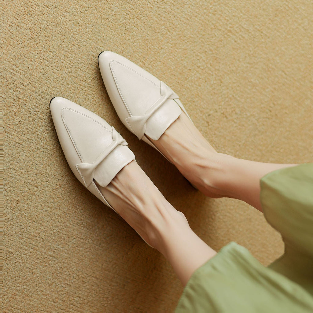 Marloe Spitz zulaufende Leder-Mules – Isabels Modehaus (Bild 6)