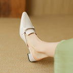 Marloe Spitz zulaufende Leder-Mules – Isabels Modehaus (Bild 5)