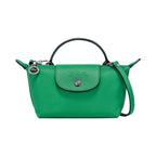Mini-Leder Longchamp Tasche - Grün – Isabels Modehaus