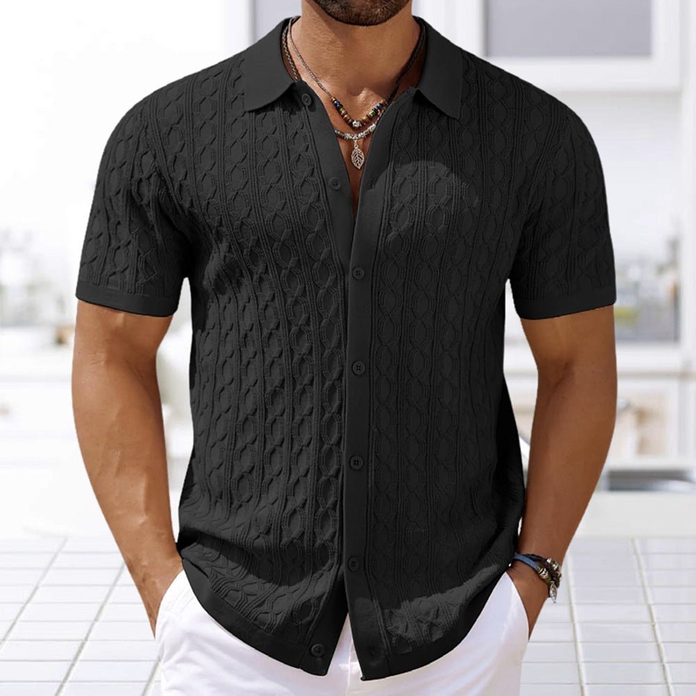Menno | Kurzärmeliges Strickhemd – Isabels Modehaus (Bild 2)