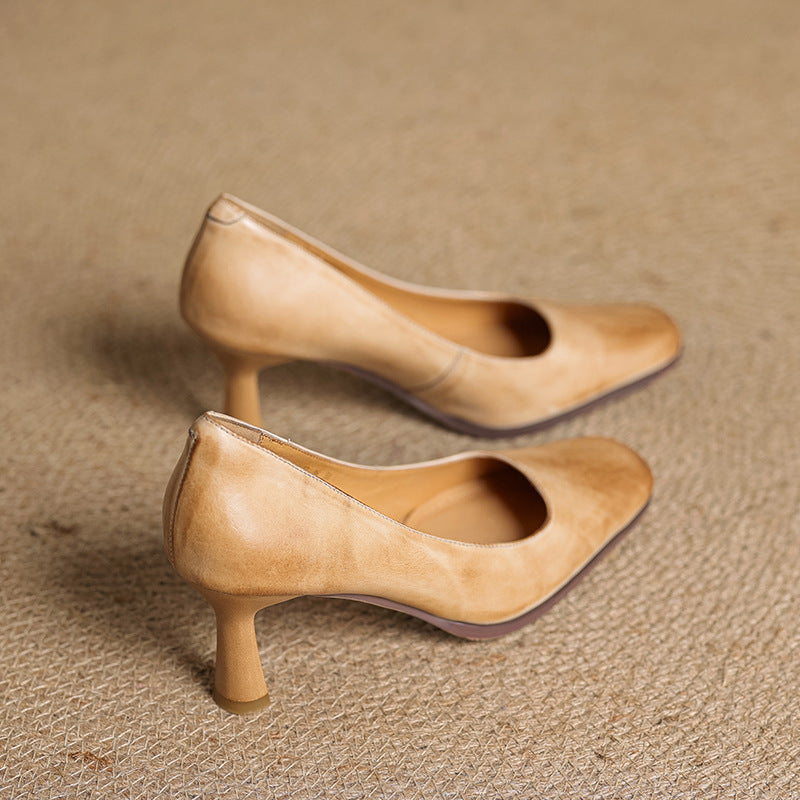 Elviera Quadratische Lederpumps – Isabels Modehaus (Bild 5)
