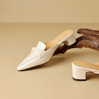 Marloe Spitz zulaufende Leder-Mules – Isabels Modehaus (Bild 7)