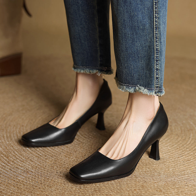 Elviera Quadratische Lederpumps – Isabels Modehaus (Bild 19)