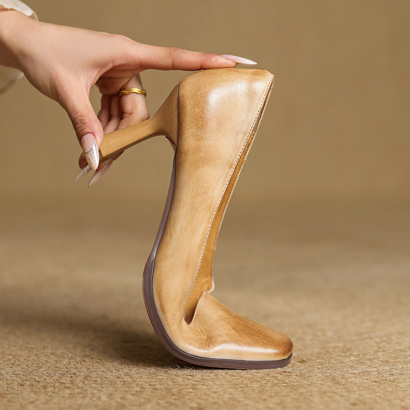 Elviera Quadratische Lederpumps – Isabels Modehaus (Bild 6)