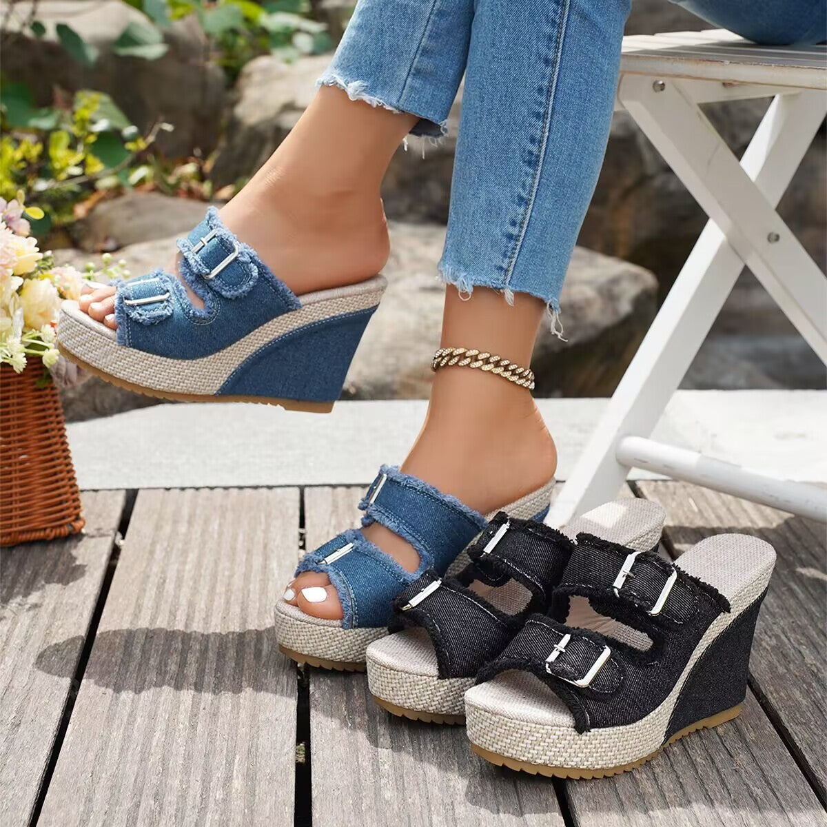 Atelier | Fray Edge Wedge Sandalen – Isabels Modehaus (Bild 12)