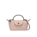 Mini Leder Longchamp Tasche - Rosa – Isabels Modehaus