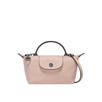 Mini Leder Longchamp Tasche - Rosa – Isabels Modehaus