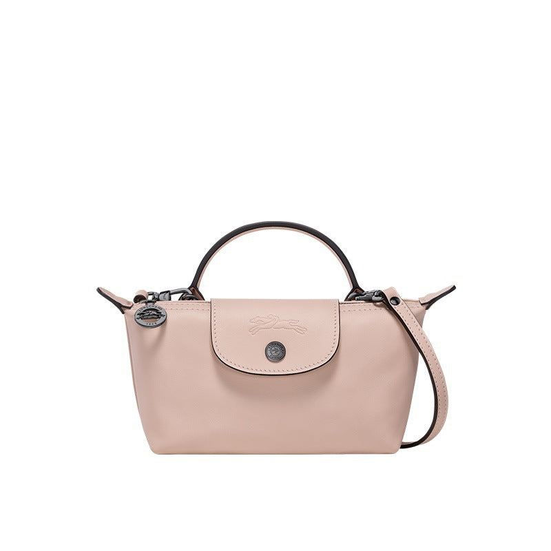 Mini Leder Longchamp Tasche - Rosa – Isabels Modehaus