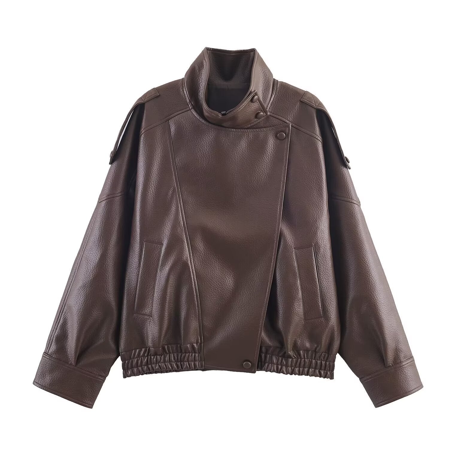 Lauren | Oversized Kunstlederjacke – Isabels Modehaus (Bild 11)
