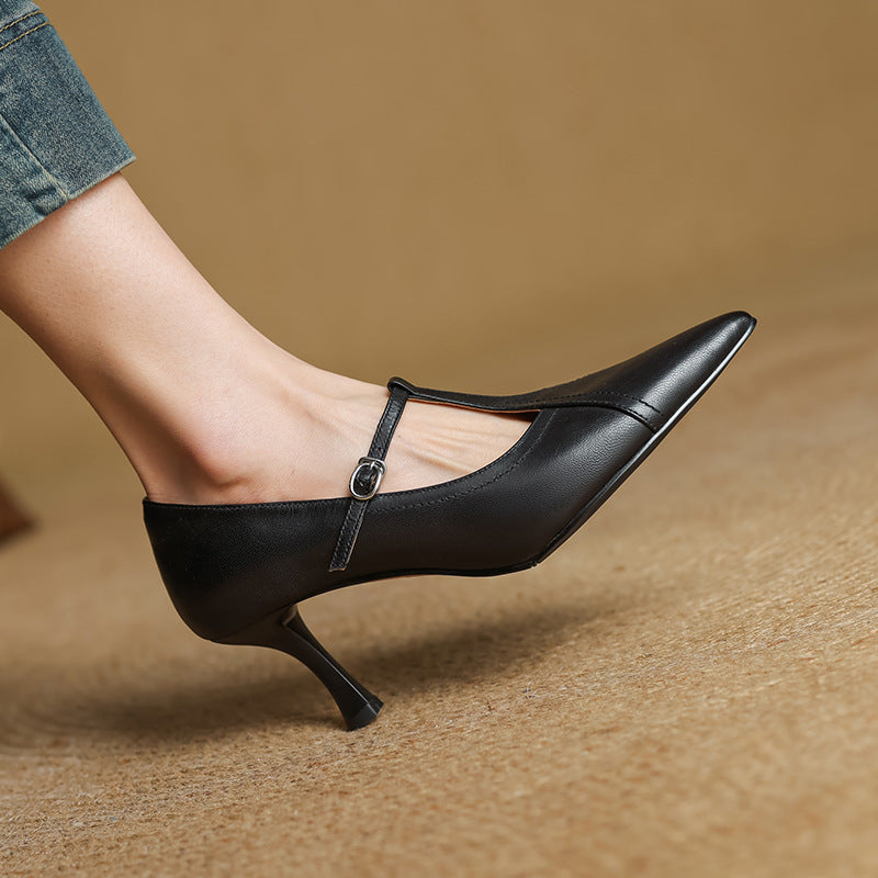 Aveline Leder T-Riemen Pumps – Isabels Modehaus (Bild 8)