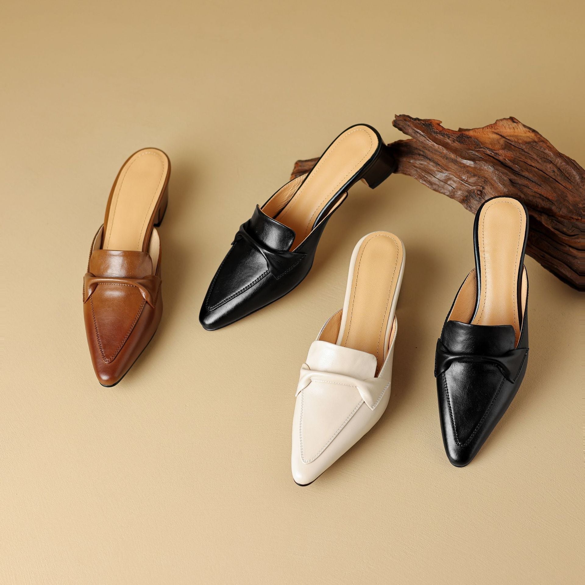 Marloe Spitz zulaufende Leder-Mules – Isabels Modehaus (Bild 15)