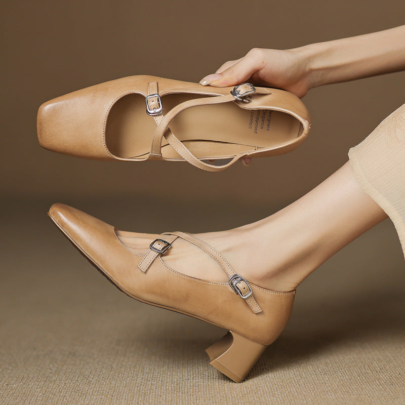 Marvane Leder Kitten Heels – Isabels Modehaus