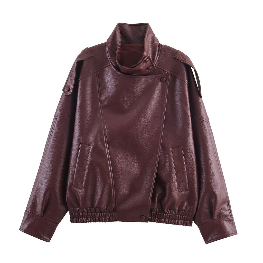 Lauren | Oversized Kunstlederjacke – Isabels Modehaus (Bild 12)
