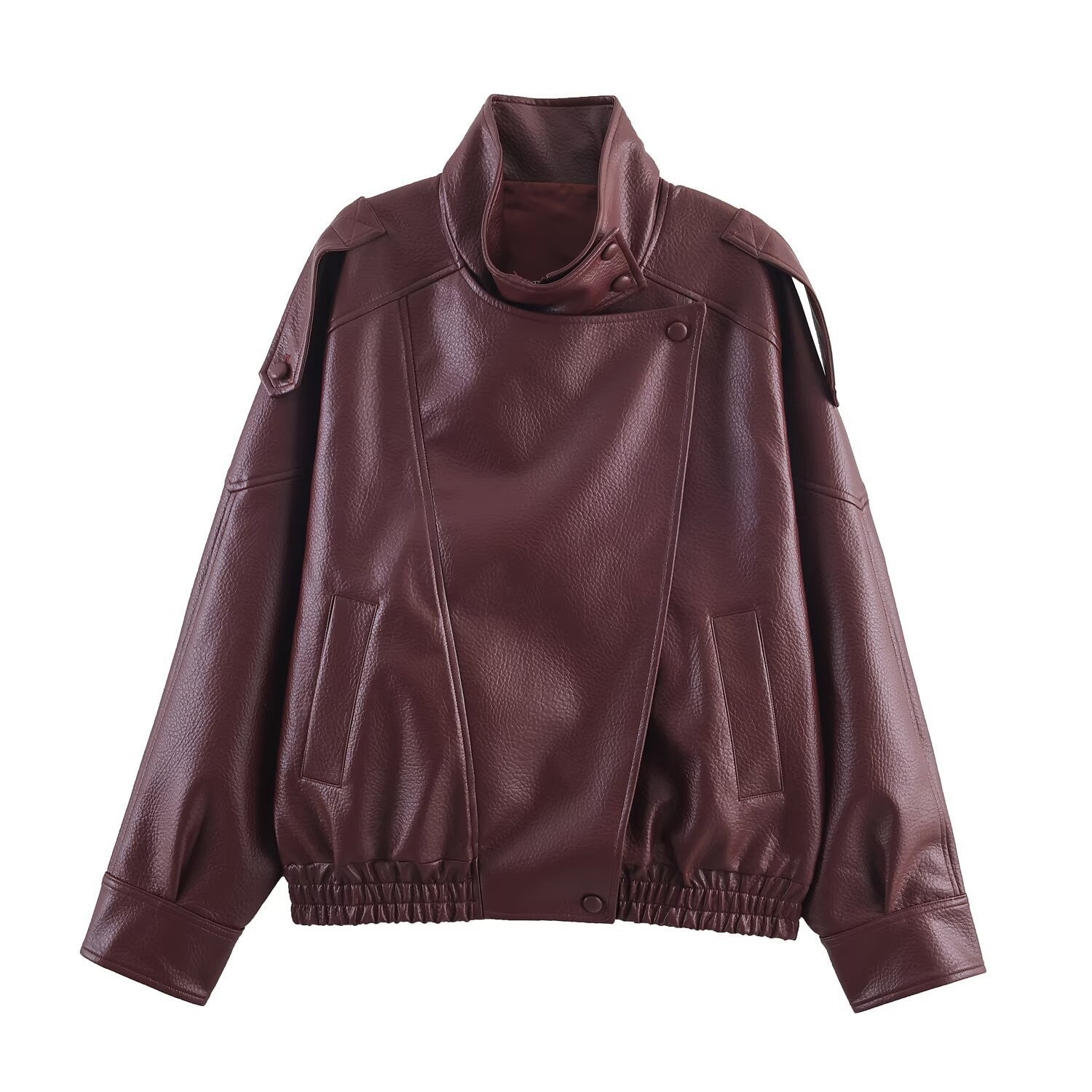 Lauren | Oversized Kunstlederjacke – Isabels Modehaus (Bild 12)
