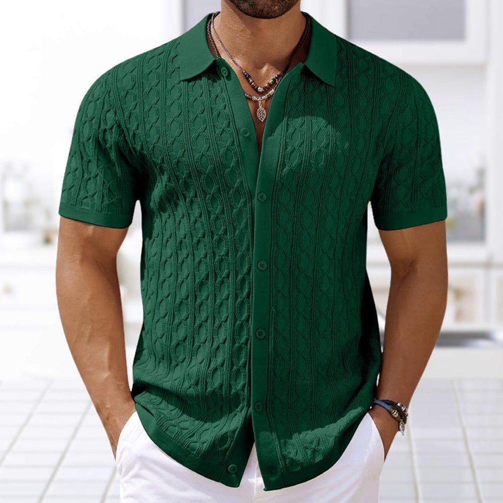 Menno | Kurzärmeliges Strickhemd – Isabels Modehaus (Bild 3)