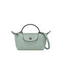 Mini Leder Longchamp Tasche - Hellblau – Isabels Modehaus