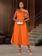 Adi™ - Couture Asymmetrisches Ein-Schulter-Abendkleid – Isabels Modehaus (Bild 4)