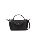 Mini Leder Longchamp Tasche - Schwarz – Isabels Modehaus