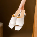 Virelle Curve Leder Mules mit Absatz – Isabels Modehaus (Bild 4)
