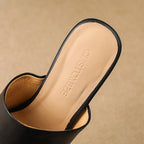 Virelle Curve Leder Mules mit Absatz – Isabels Modehaus (Bild 12)