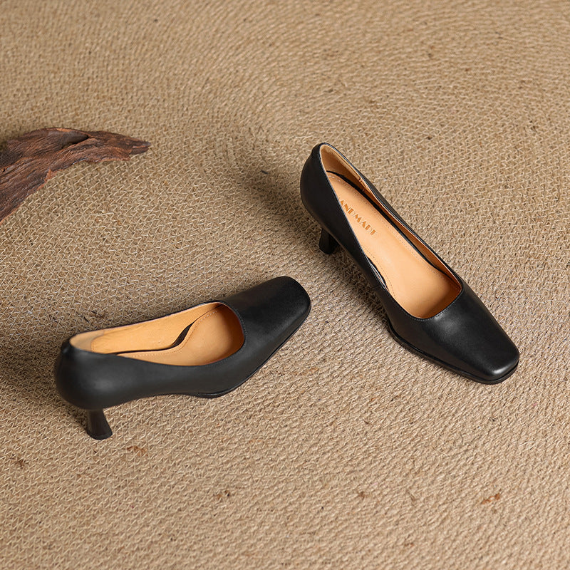 Elviera Quadratische Lederpumps – Isabels Modehaus (Bild 24)