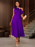 Adi™ - Couture Asymmetrisches Ein-Schulter-Abendkleid – Isabels Modehaus (Bild 2)