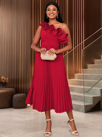 Adi™ - Couture Asymmetrisches Ein-Schulter-Abendkleid – Isabels Modehaus (Bild 9)