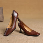 Elviera Quadratische Lederpumps – Isabels Modehaus (Bild 12)