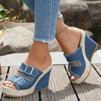 Atelier | Frayed Edge Wedge Sandalen – Isabels Modehaus (Bild 6)