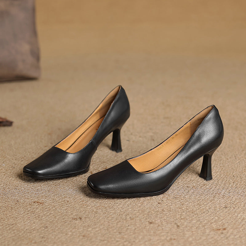 Elviera Quadratische Lederpumps – Isabels Modehaus (Bild 23)