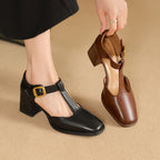 Marcele T-Riemen Leder Pumps – Isabels Modehaus
