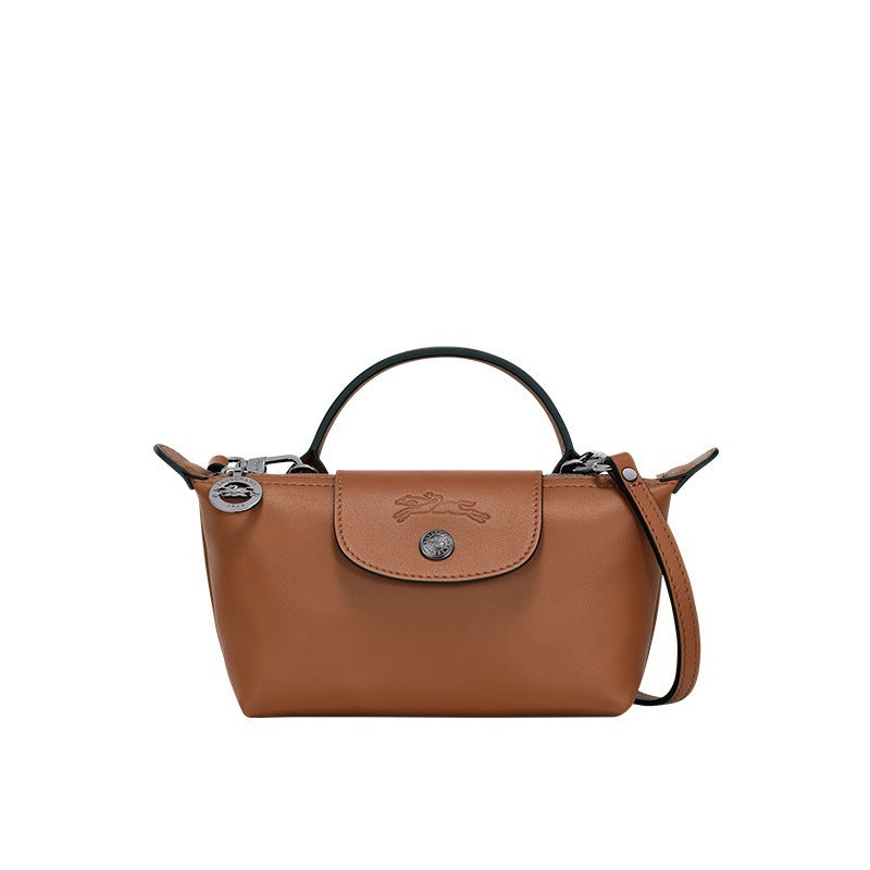 Mini-Leder Longchamp Tasche - Braun – Isabels Modehaus