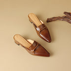 Marloe Spitz zulaufende Leder-Mules – Isabels Modehaus (Bild 3)