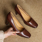 Elviera Quadratische Lederpumps – Isabels Modehaus (Bild 13)