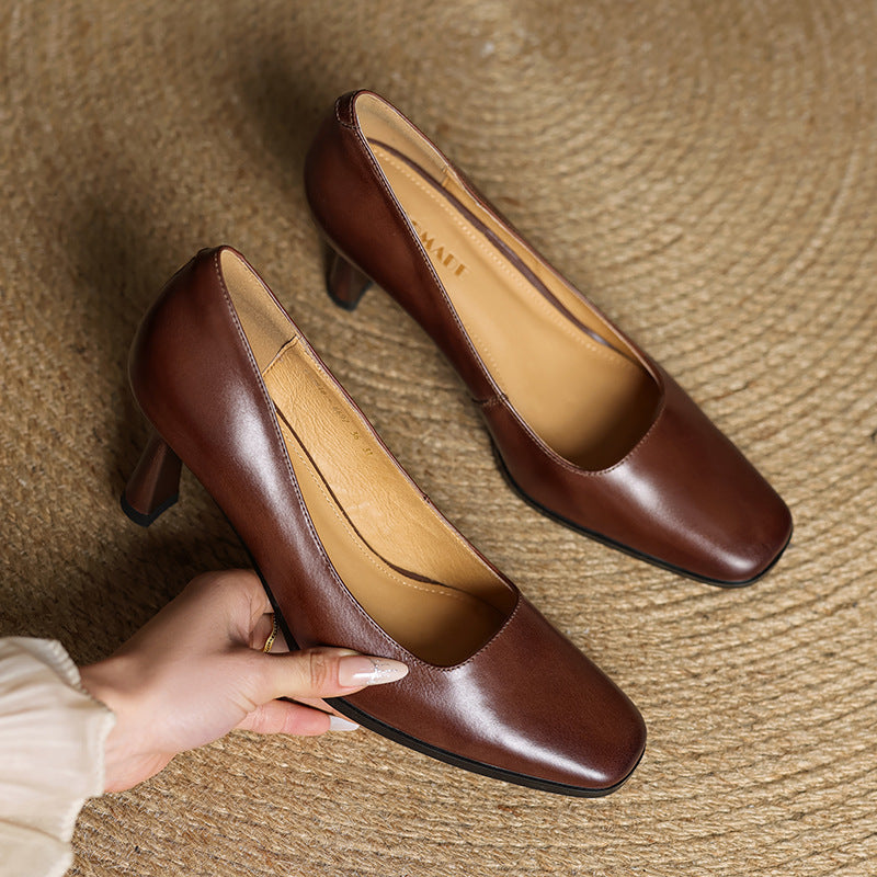 Elviera Quadratische Lederpumps – Isabels Modehaus (Bild 13)