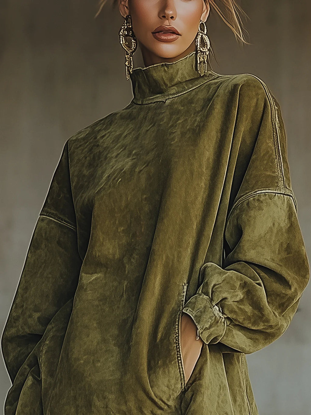 Janine™ - Langärmeliges Minikleid mit Fransen – Isabels Modehaus (Bild 4)
