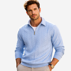 Martin | Polo Quarter Zip aus elegantem Strick – Isabels Modehaus